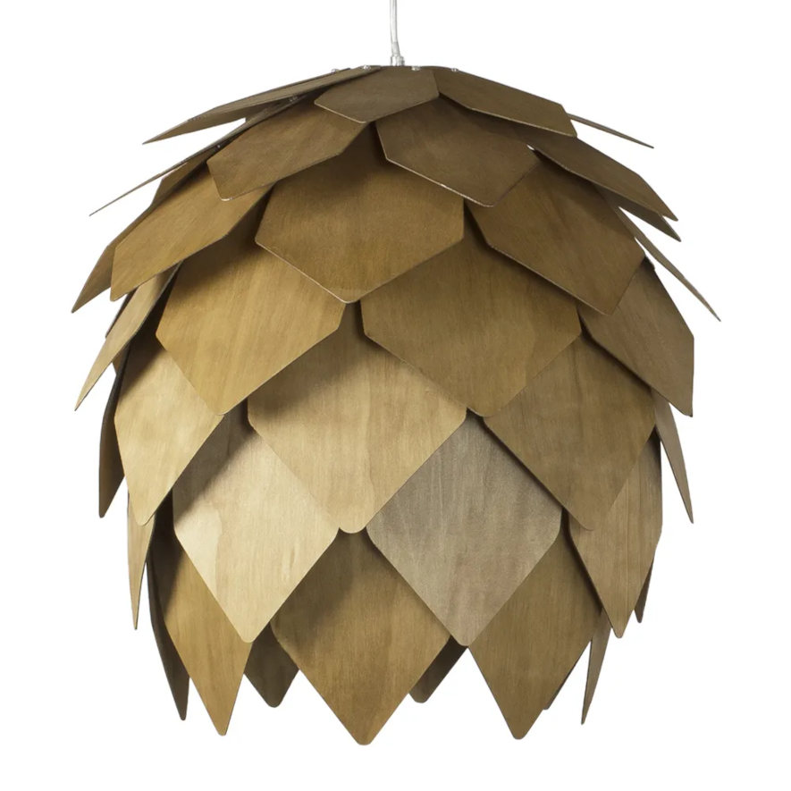 Koglelampe i træ fra Olsson & Jensen
