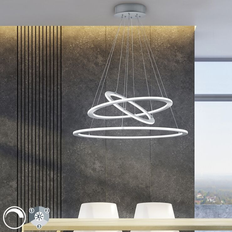 Tijn loftslampe i sejt design